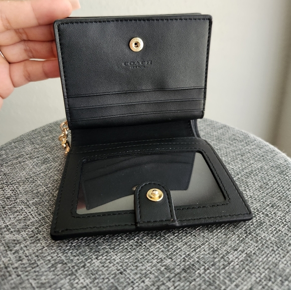 Coach Snap Wallet In Signature Canvas - Picture 5 of 6